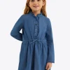 Girls Shirtdress in Chambray