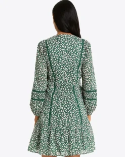 Gwen Long-Sleeve Dress in Gauzy Cotton