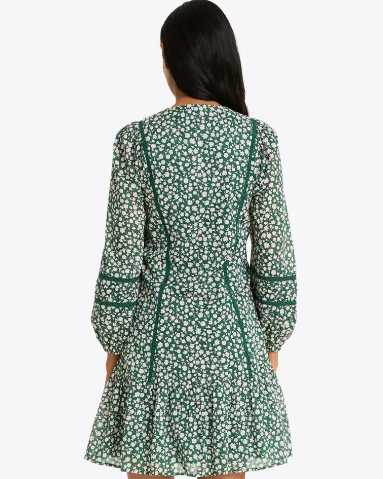 Gwen Long-Sleeve Dress in Gauzy Cotton