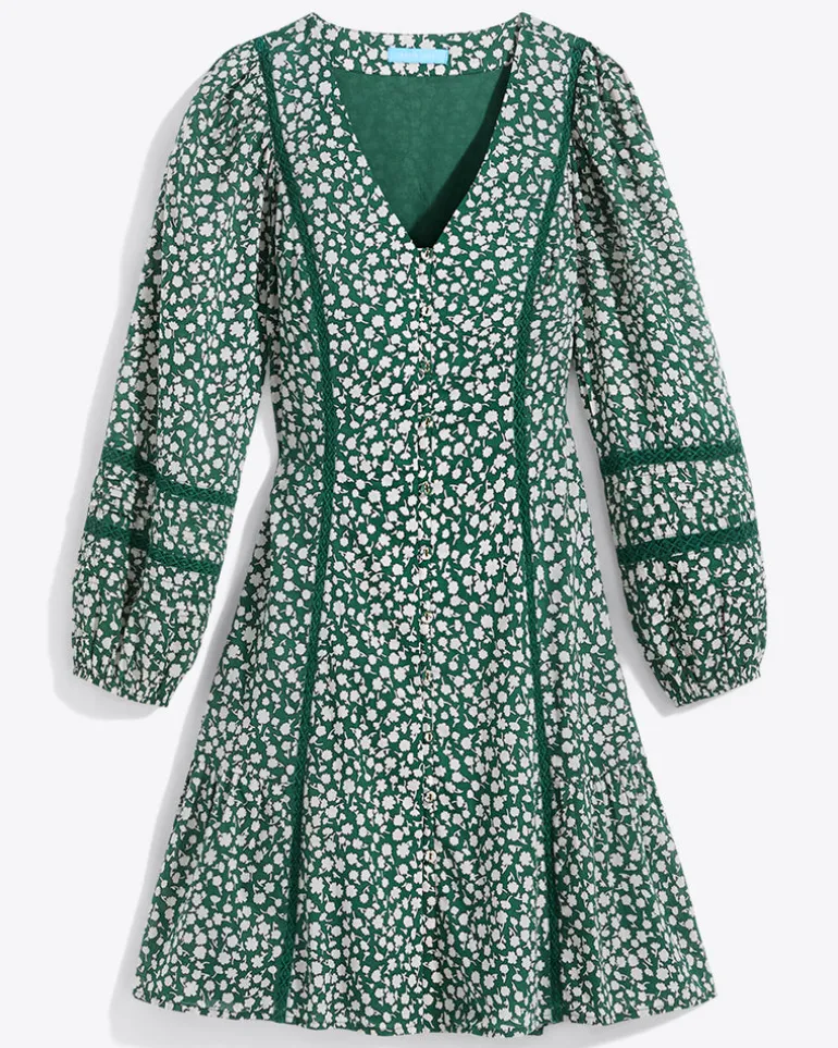 Gwen Long-Sleeve Dress in Gauzy Cotton