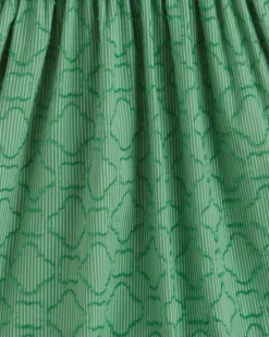 Hollie Midi Dress in Textured Stripe