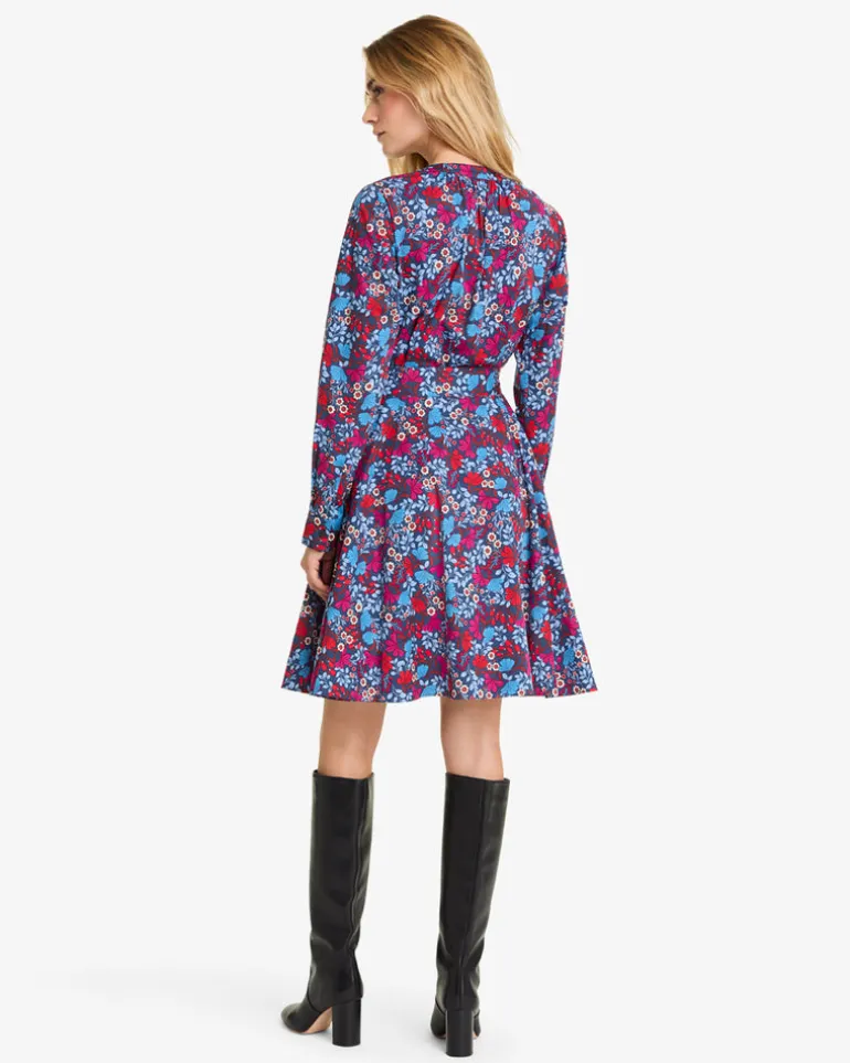 Imogen Mini Shirtdress in Stretch Poplin