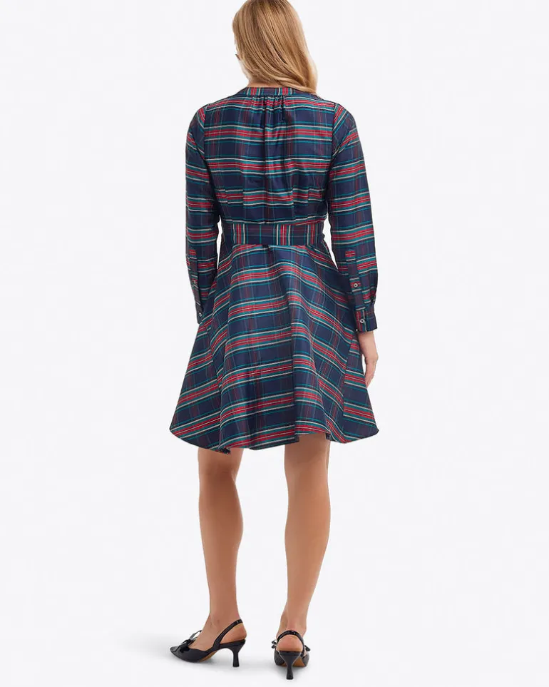 Imogen Mini Shirtdress in Taffeta