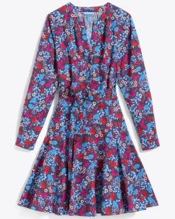 Imogen Mini Shirtdress in Stretch Poplin