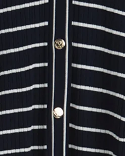 Judy Striped Knit Dress in Navy Stripe