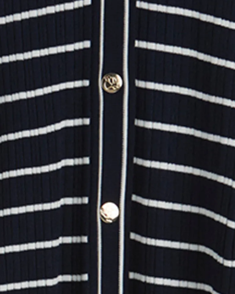 Judy Striped Knit Dress in Navy Stripe