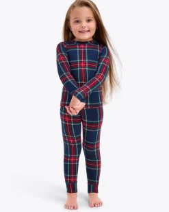 Kids Crewneck Pajama Set in Georgia Plaid