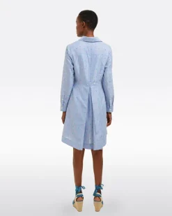 Layla Shirtdress in Blue Stripe