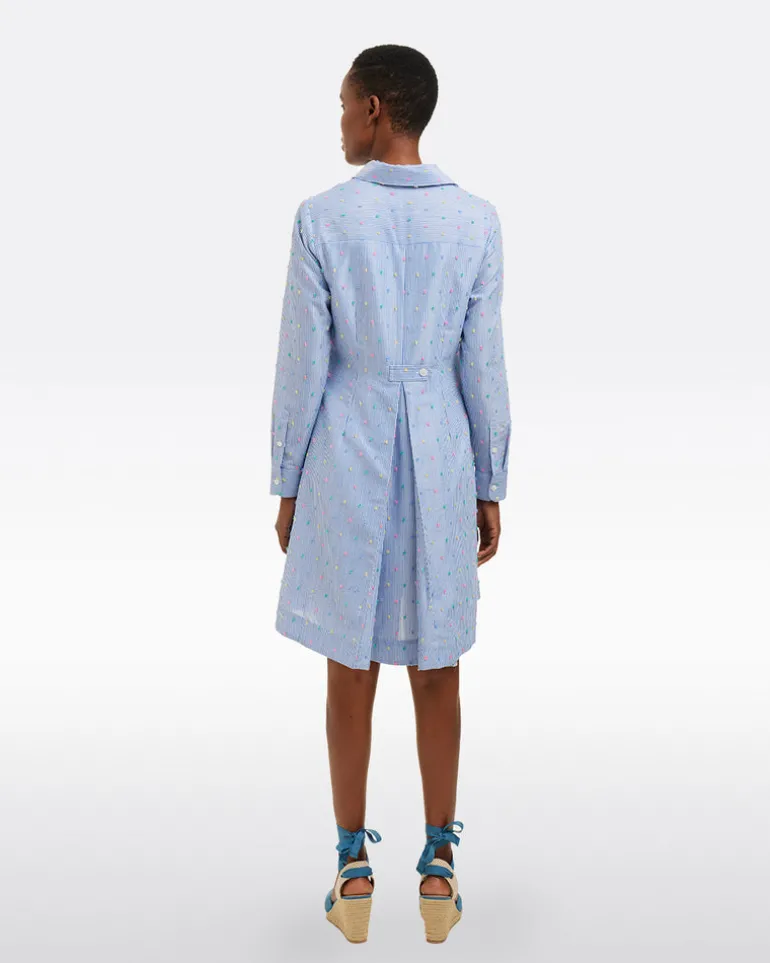 Layla Shirtdress in Blue Stripe