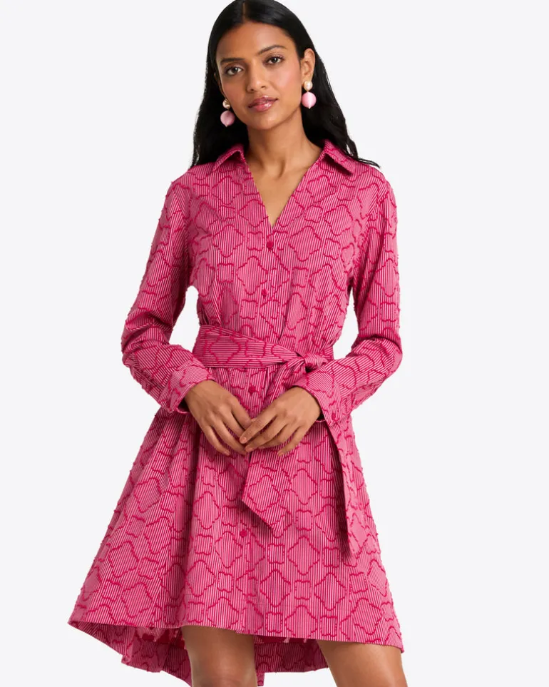 Layla Shirtdress in Textured Stripe
