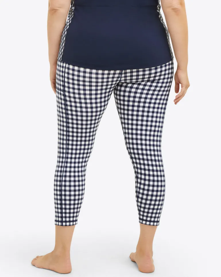 Leggings in Navy Gingham