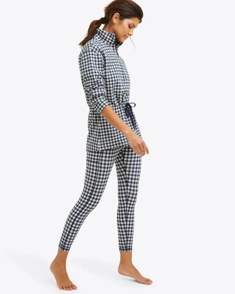 Leggings in Navy Gingham