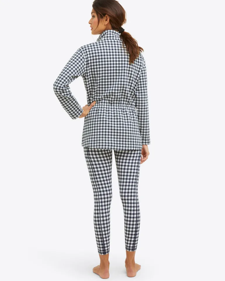 Leggings in Navy Gingham