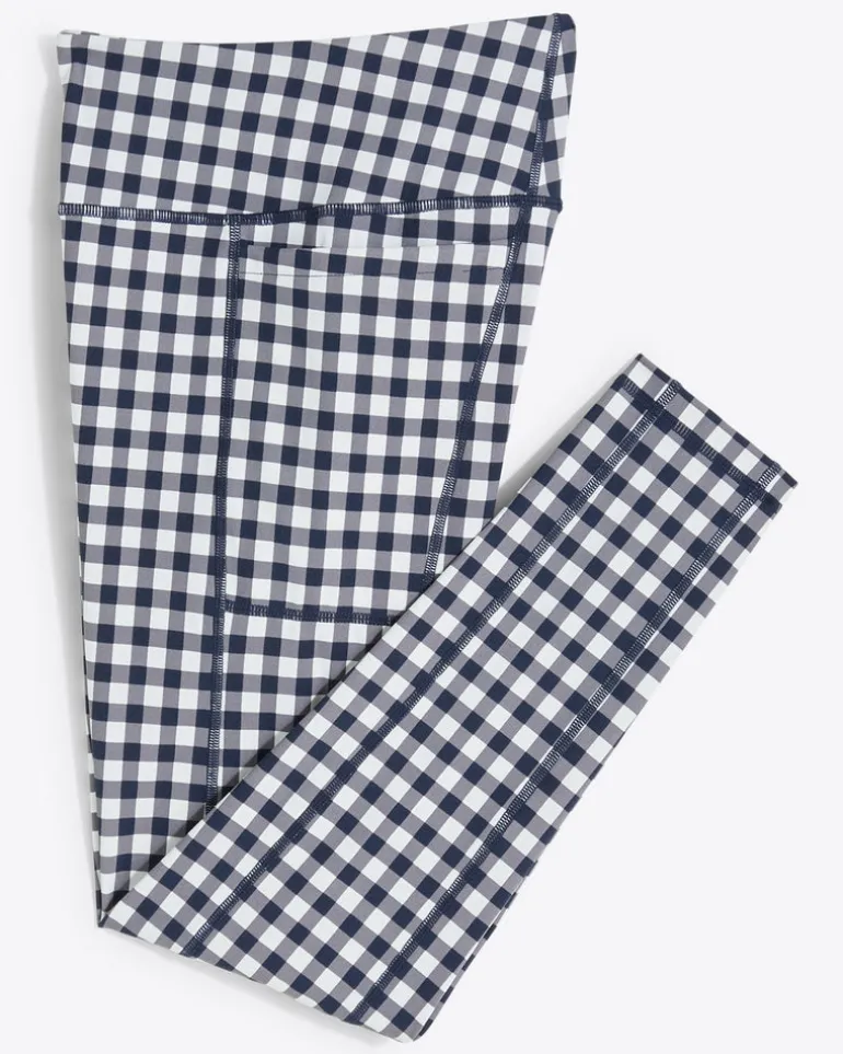 Leggings in Navy Gingham
