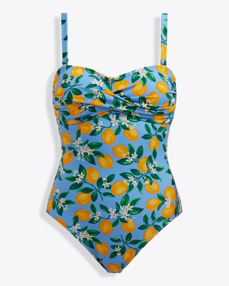 Lemon Blossom Bandeau One Piece
