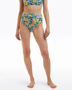 Lemon Blossom High Waist Bottom with Belt