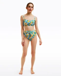Lemon Blossom High Waist Bottom with Belt