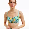 Lemon Blossom Twist Underwire Top
