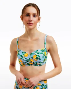 Lemon Blossom Twist Underwire Top