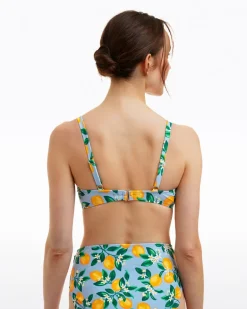 Lemon Blossom Twist Underwire Top