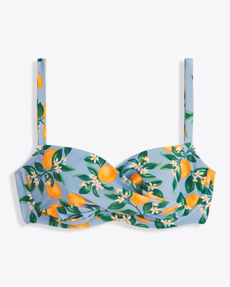Lemon Blossom Twist Underwire Top