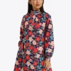 Lindsay Shift Mini Dress in Stretch Poplin