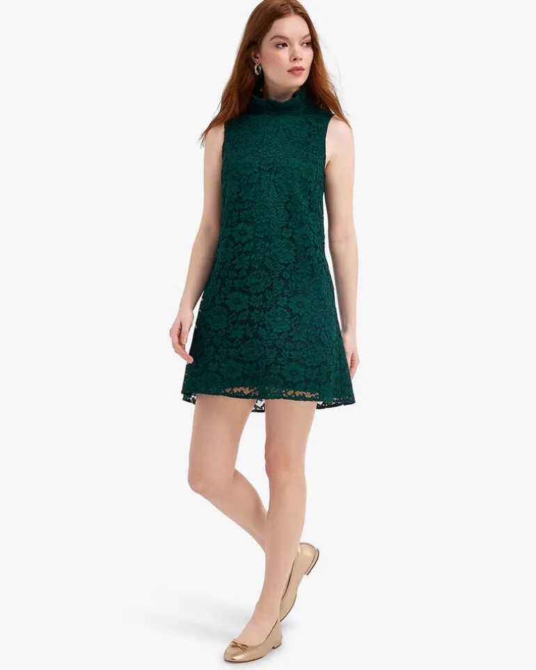 Lindsay Sleeveless Shift Dress in Lace