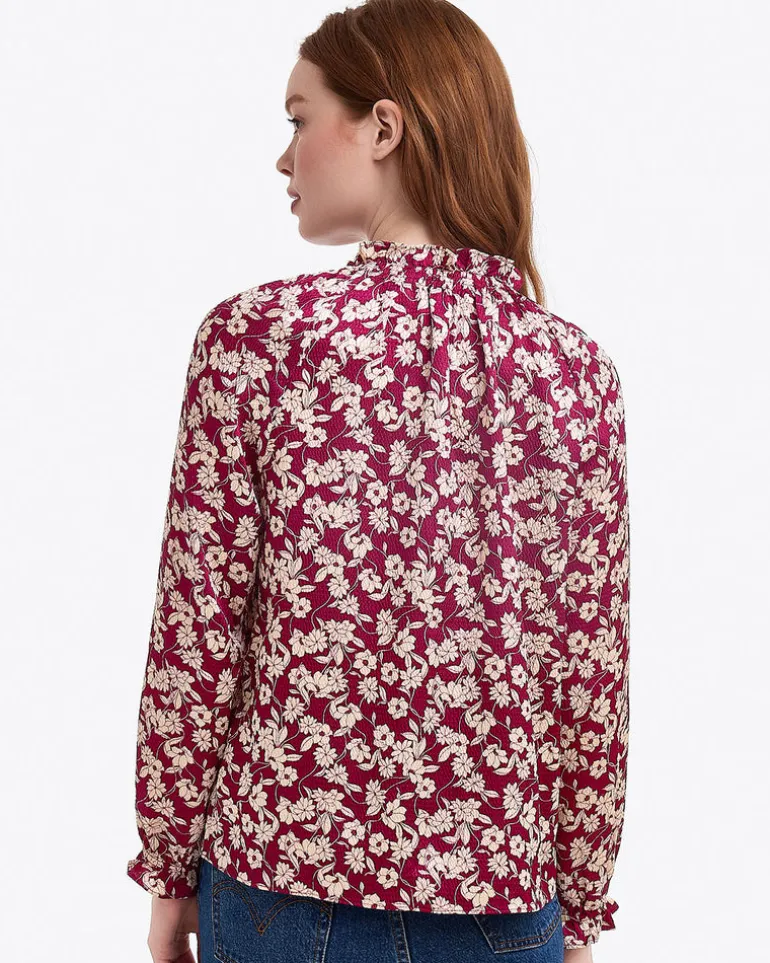 Long Sleeve Top in Hammered Satin