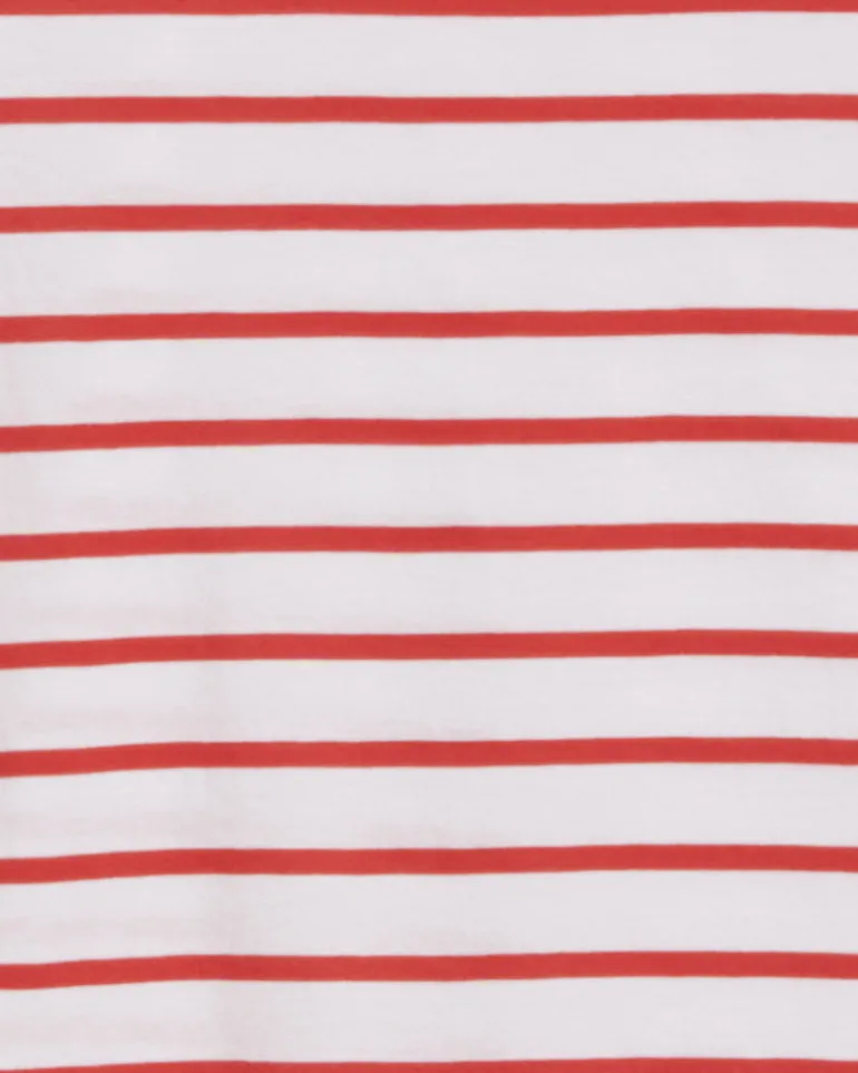 Long-Sleeve Easy Knit Top in Stripe