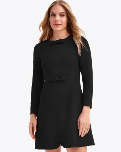 Long-Sleeve Sadie Shift Dress in Ponte