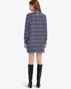 Long-Sleeve Shift Dress