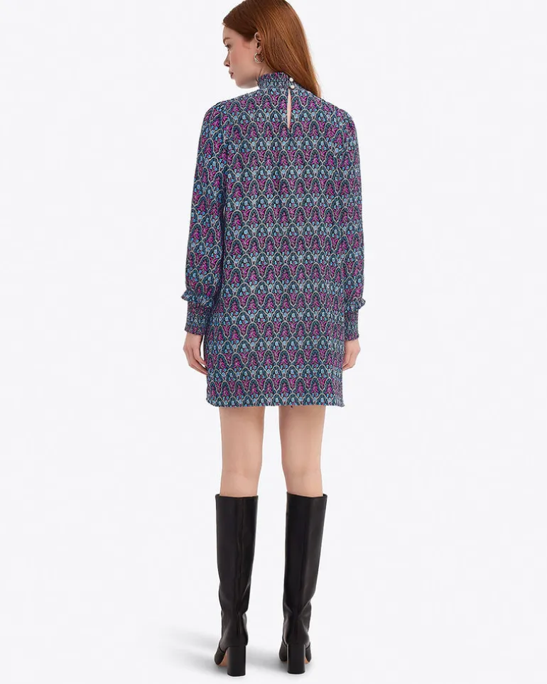 Long-Sleeve Shift Dress