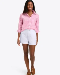 Lynn Long Sleeve Top in Crisp Cotton