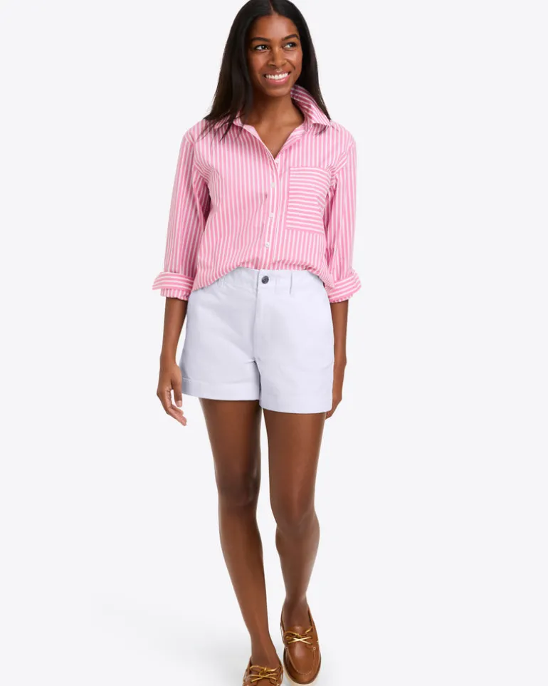 Lynn Long Sleeve Top in Crisp Cotton