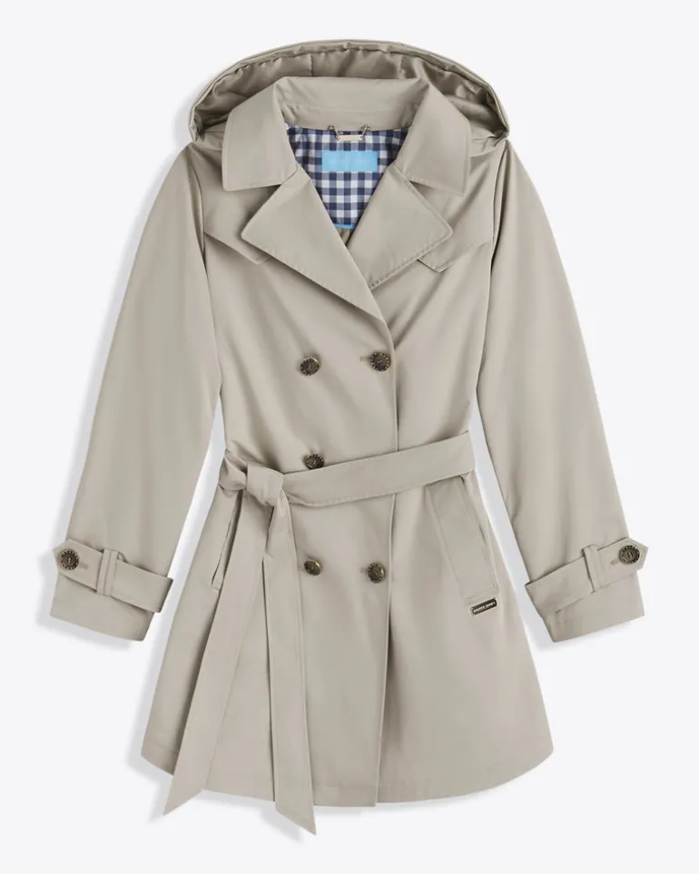 Meghan Trench Coat in Spring Sage
