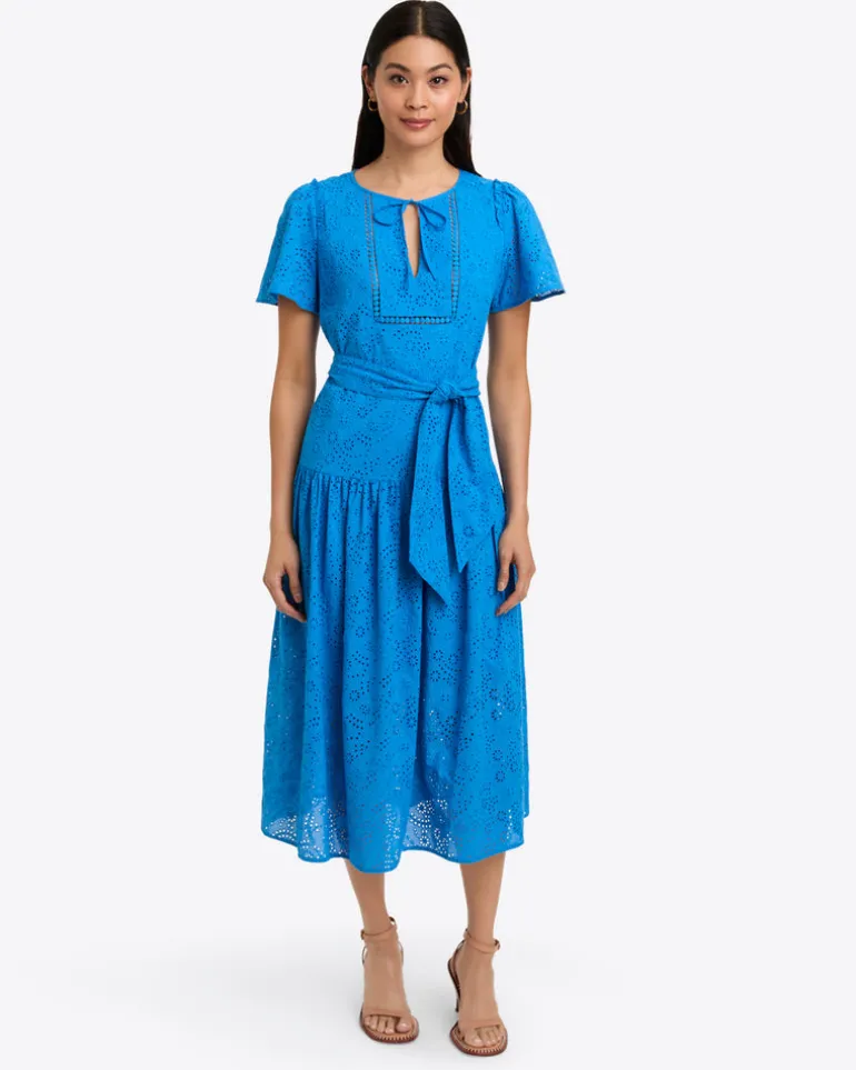 Mia Midi Dress in Eyelet