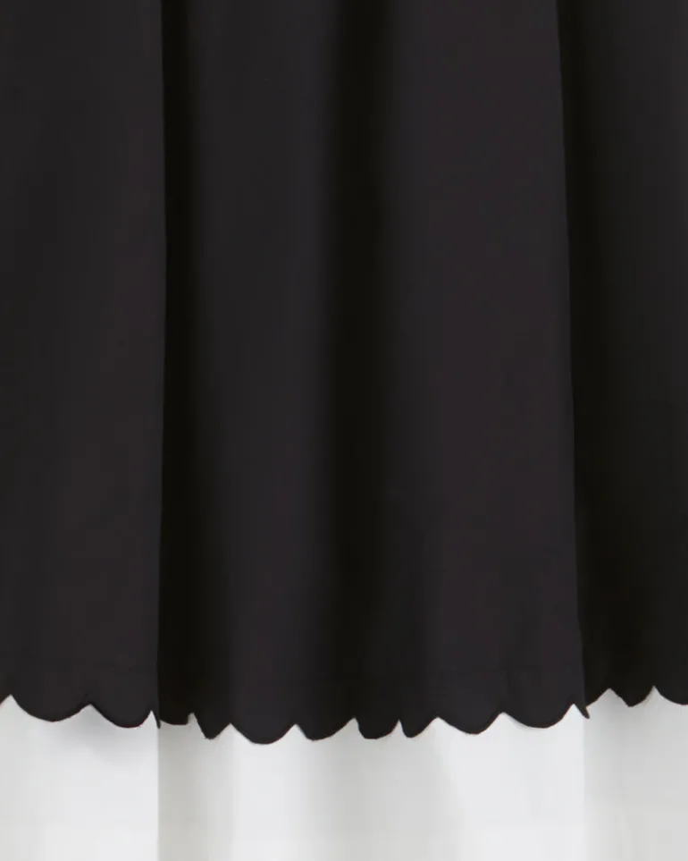 Midi Skirt in Black and White