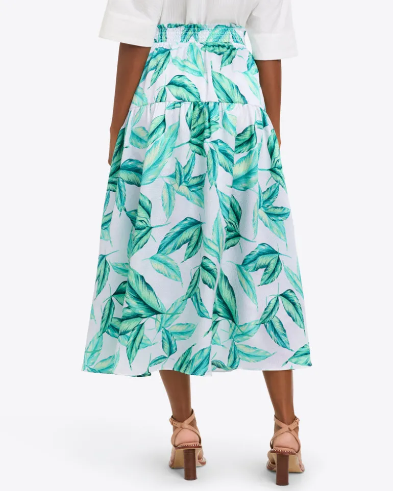 Midi Skirt in Hammered Satin