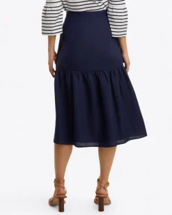 Midi Skirt in Linen