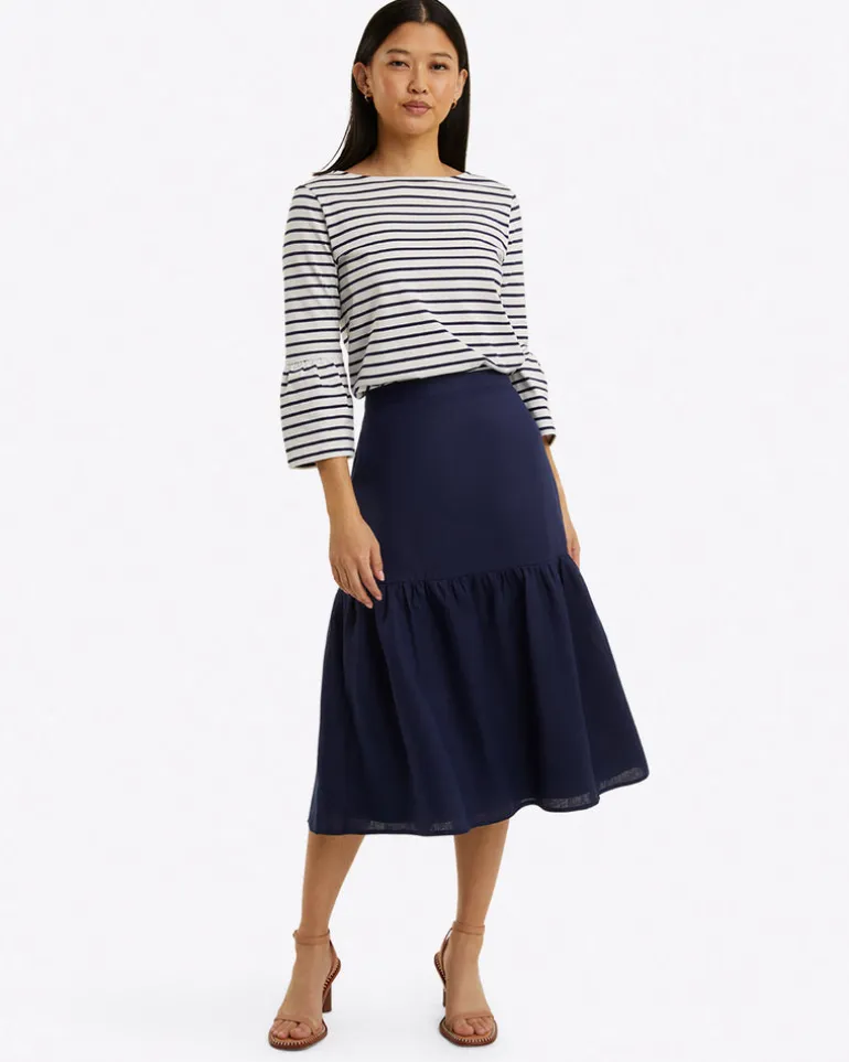 Midi Skirt in Linen