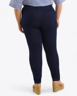 Mid-Rise Slim Jeans in Dark Wash
