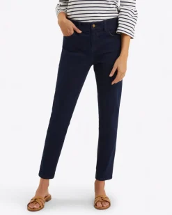 Mid-Rise Slim Jeans in Dark Wash