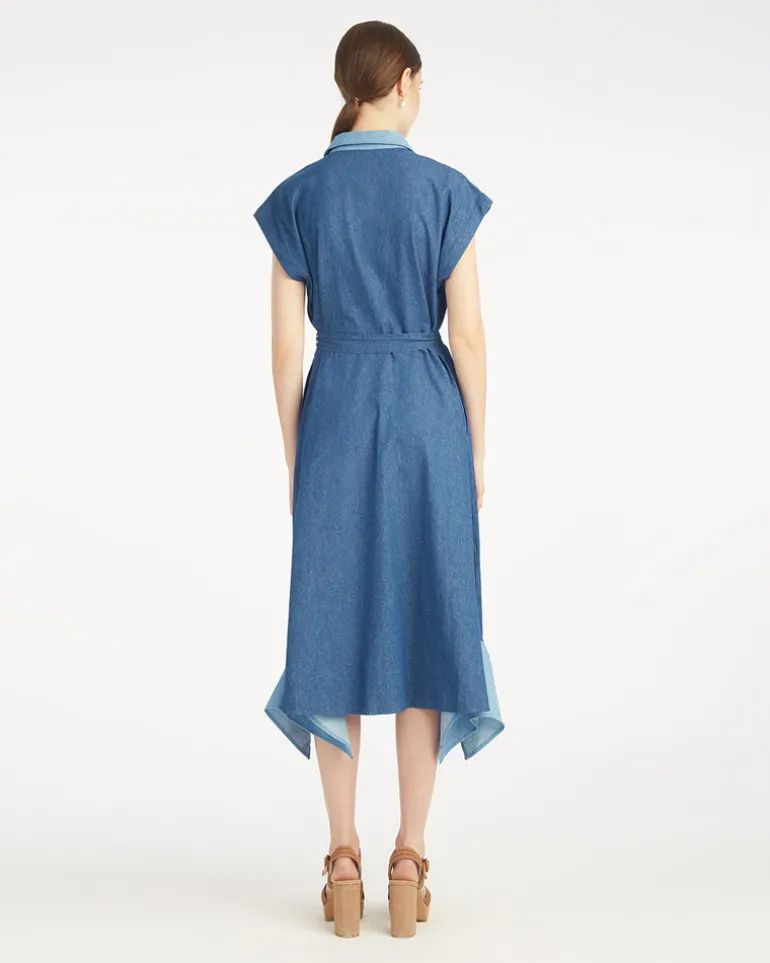 Mila Midi Shirtdress in Chambray