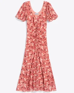 Mindy Midi Dress in Stretch Mesh