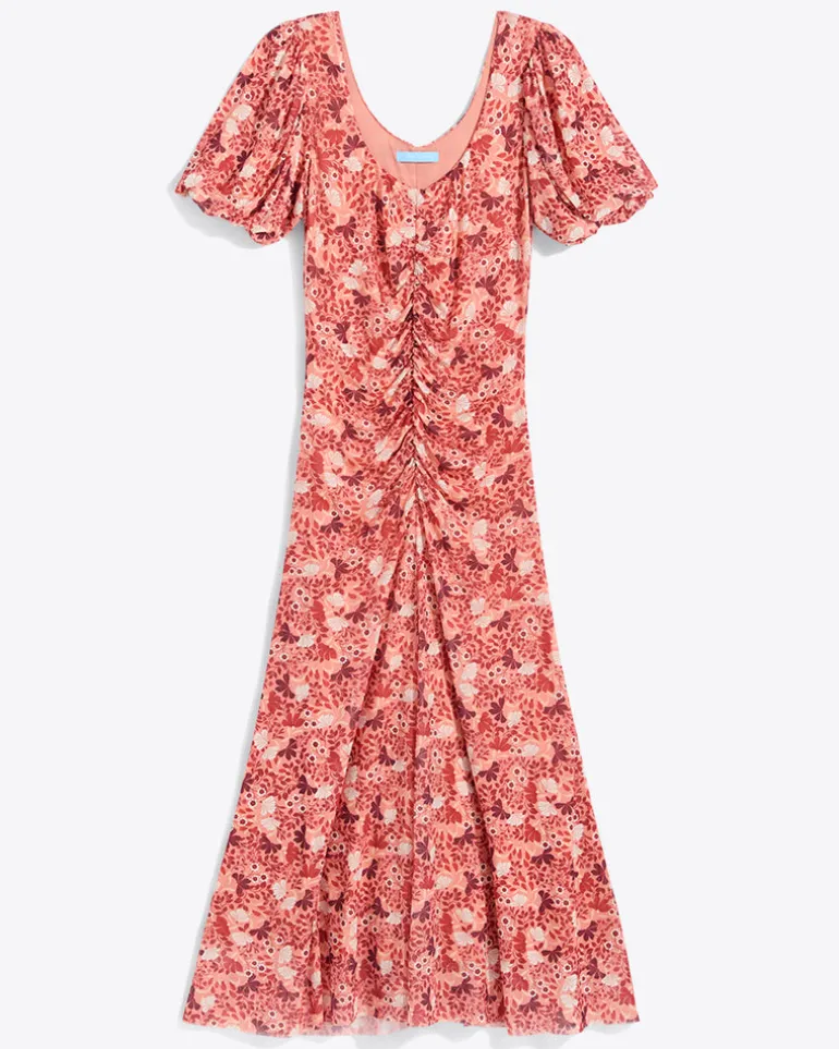 Mindy Midi Dress in Stretch Mesh