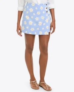 Mini Wrap Skort in Pique