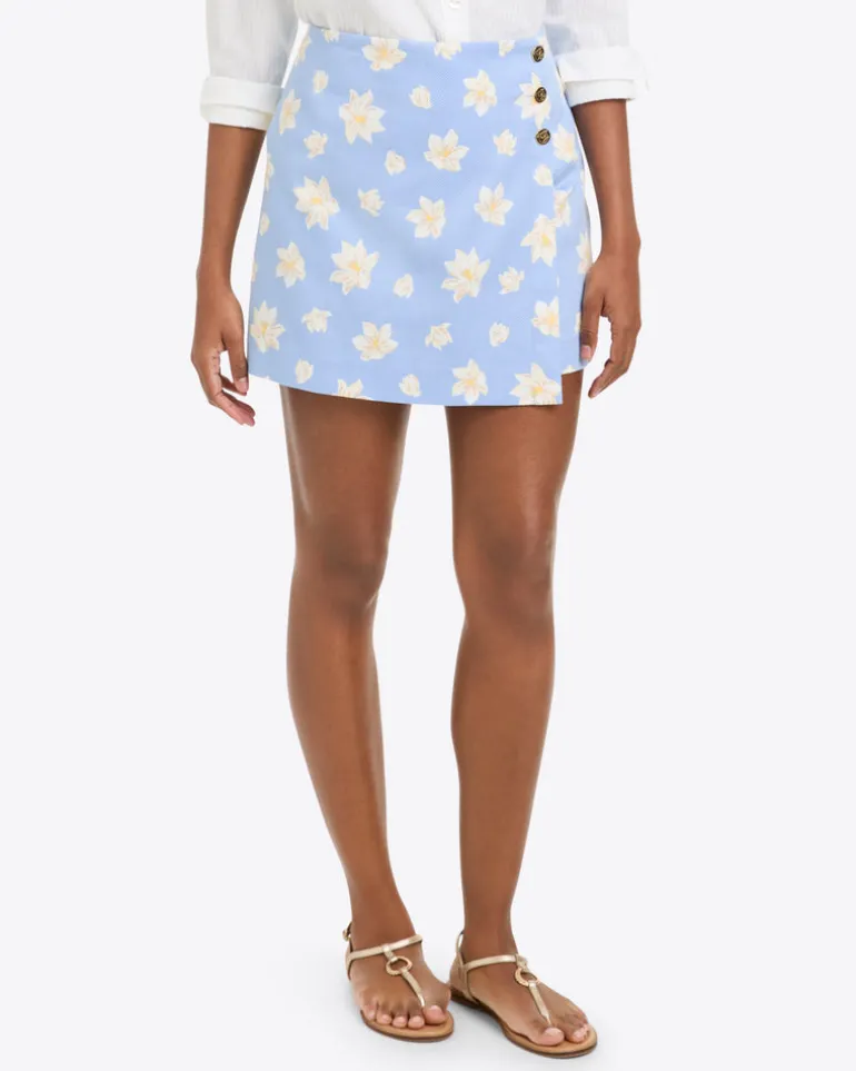 Mini Wrap Skort in Pique