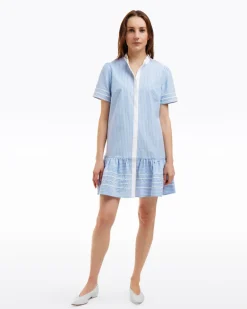 Molly Mini Dress in Oxford Shirting