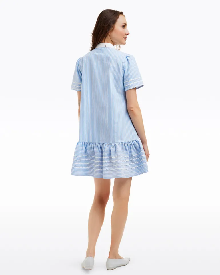 Molly Mini Dress in Oxford Shirting
