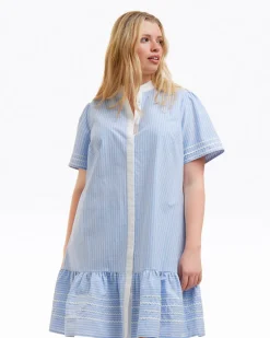 Molly Mini Dress in Oxford Shirting
